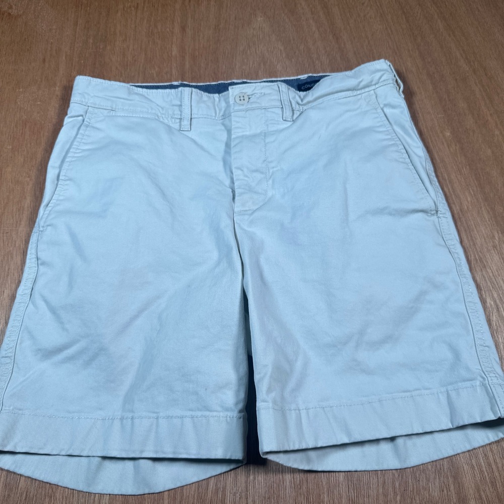 Cremieux Chino Shorts Mens 30 Beige Comfort Stretch Cotton Blend Casual
